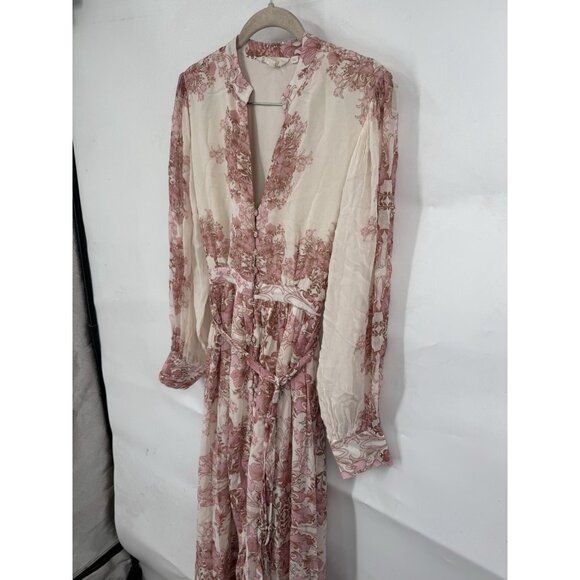 forever that girl anthropologie Vivienne Maxi Dress XS Pink Peasant Boho Cottage - Picture 8 of 15